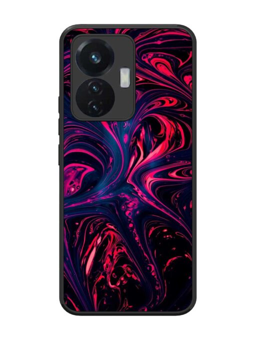 Abstract Background Glossy Metal Phone Cover for Vivo T1 (44W) Zapvi