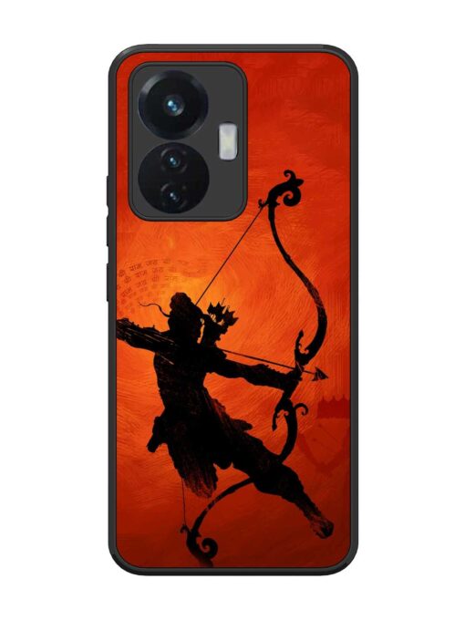 Illustration Lord Rama Glossy Metal Phone Cover for Vivo T1 (44W)