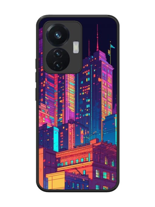 City View Glossy Metal Phone Cover for Vivo T1 (44W)