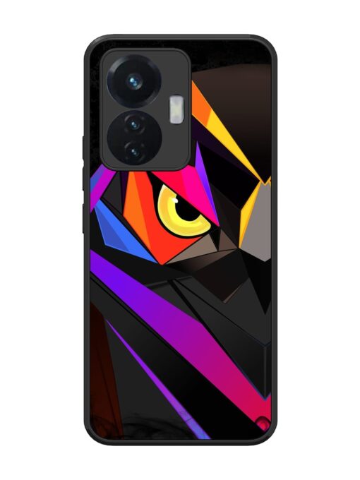 Wpap Owl Glossy Metal Phone Cover for Vivo T1 (44W) Zapvi