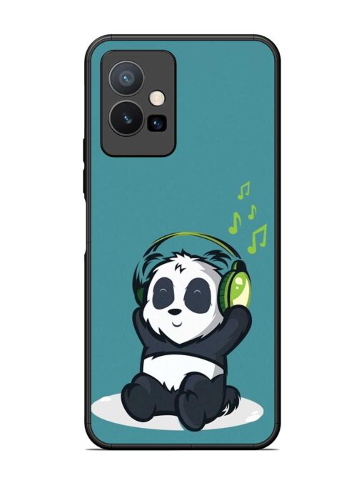 Music Panda Glossy Metal Phone Cover for Vivo T1 (5G)