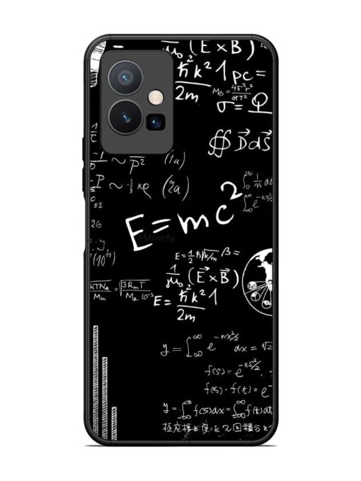 E=Mc2 Mass?Energy Equivalence Glossy Metal Phone Cover for Vivo T1 (5G) Zapvi