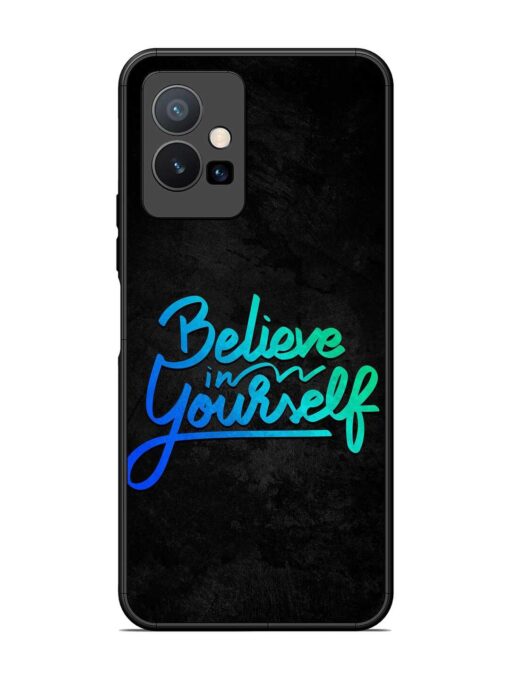 Believe In Yourself Glossy Metal Phone Cover for Vivo T1 (5G) Zapvi