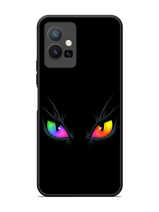 Cat Eyes Glossy Metal Phone Cover for Vivo T1 (5G)