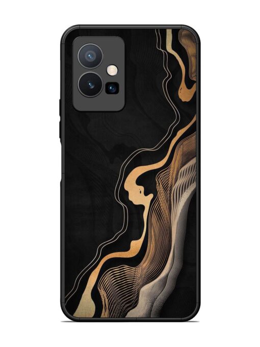 Abstract Art Glossy Metal TPU Phone Cover for Vivo T1 (5G) Zapvi