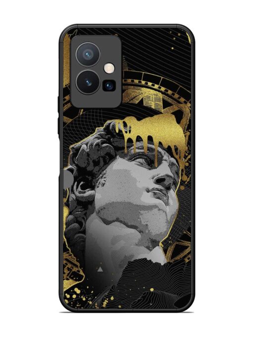 Roman Face Glossy Metal Phone Cover for Vivo T1 (5G)