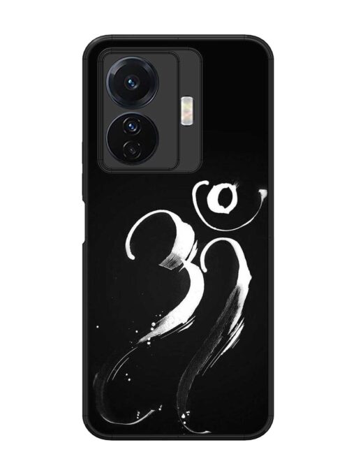 Om Logo Glossy Metal Phone Cover for Vivo T1 Pro (5G) Zapvi