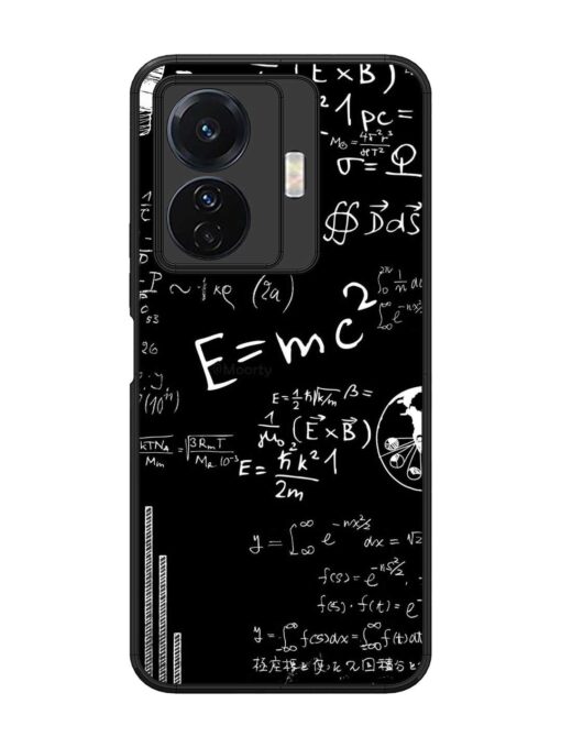 E=Mc2 Mass?Energy Equivalence Glossy Metal Phone Cover for Vivo T1 Pro (5G) Zapvi