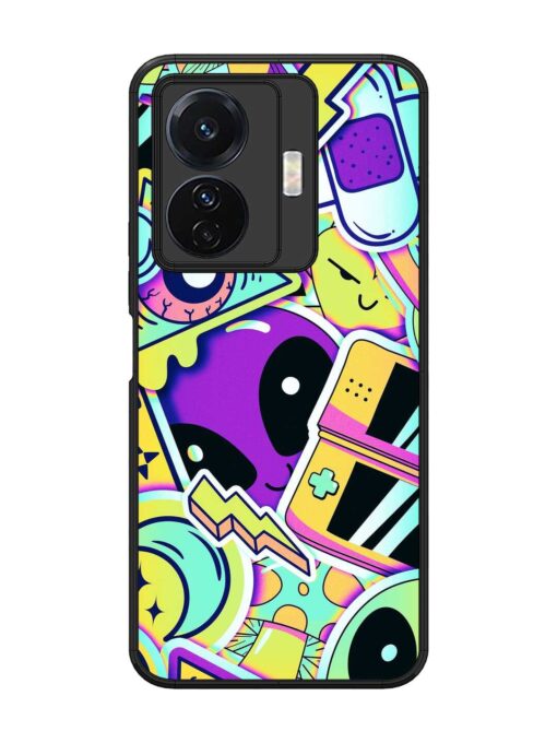 Scratch Art Glossy Metal Phone Cover for Vivo T1 Pro (5G) Zapvi