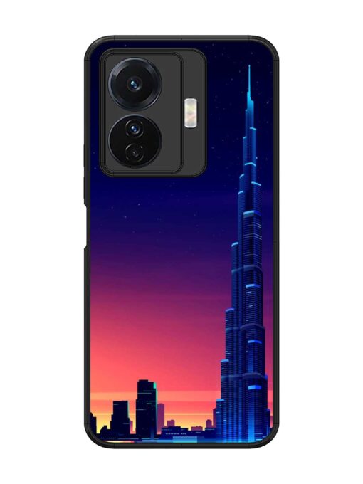 Burj Khalifa Abstract Glossy Metal Phone Cover for Vivo T1 Pro (5G) Zapvi