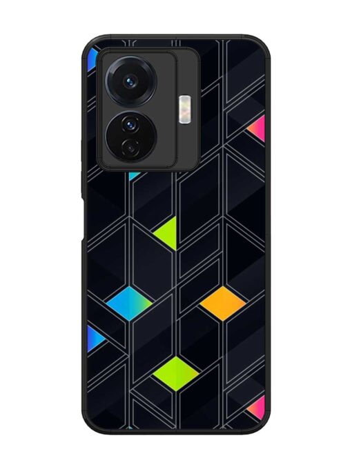 Abstract Mosaic Seamless Glossy Metal Phone Cover for Vivo T1 Pro (5G) Zapvi