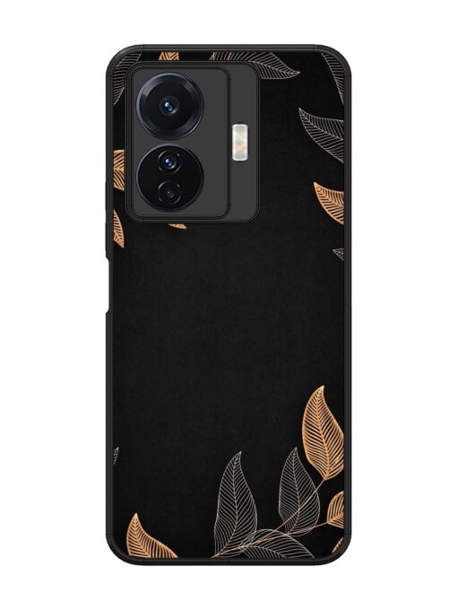 Foliage Art Glossy Metal Phone Cover for Vivo T1 Pro (5G) Zapvi