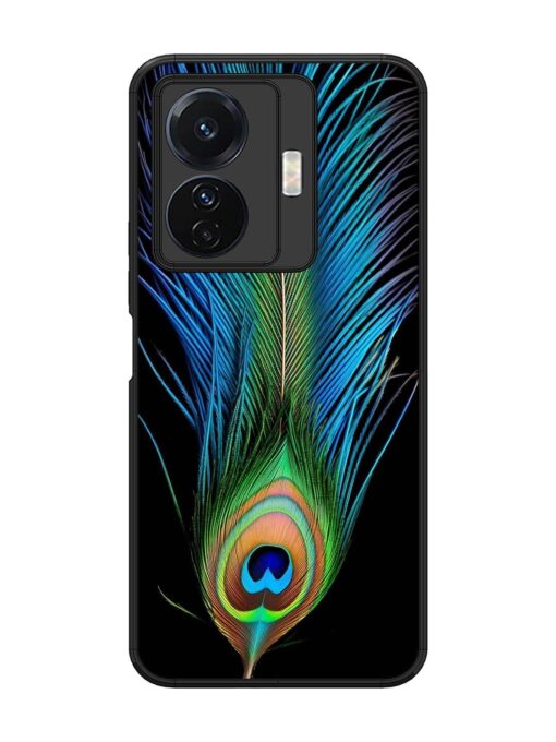 Peacock Feather Glossy Metal TPU Phone Cover for Vivo T1 Pro (5G)