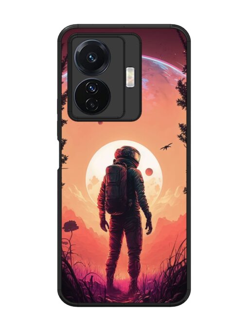 Red Sky At Morning Glossy Metal Phone Cover for Vivo T1 Pro (5G) Zapvi