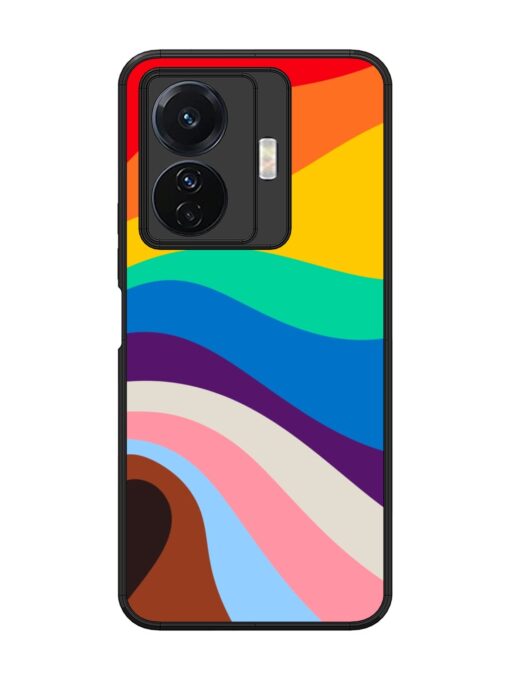 Minimal Pride Art Glossy Metal Phone Cover for Vivo T1 Pro (5G) Zapvi