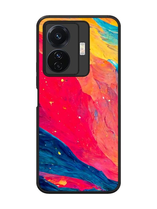 Starry Night Glossy Metal Phone Cover for Vivo T1 Pro (5G)