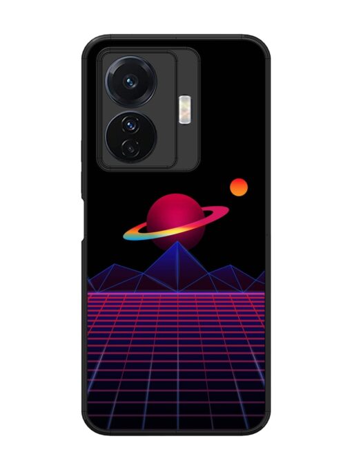 Wave Aesthetic Glossy Metal Phone Cover for Vivo T1 Pro (5G) Zapvi