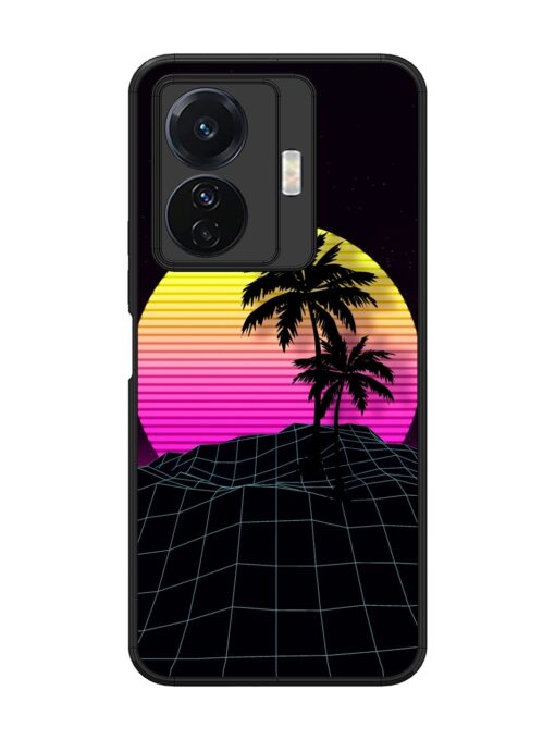 Coconut Vector Glossy Metal Phone Cover for Vivo T1 Pro (5G) Zapvi