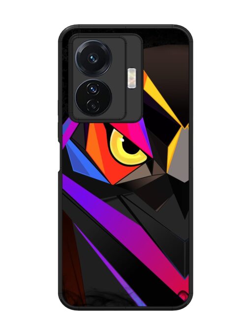 Wpap Owl Glossy Metal Phone Cover for Vivo T1 Pro (5G) Zapvi