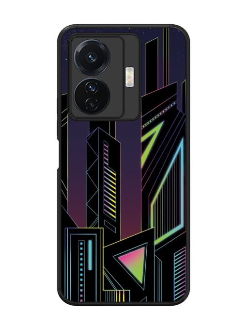 Neon Dreamscape Glossy Metal Phone Cover for Vivo T1 Pro (5G) Zapvi