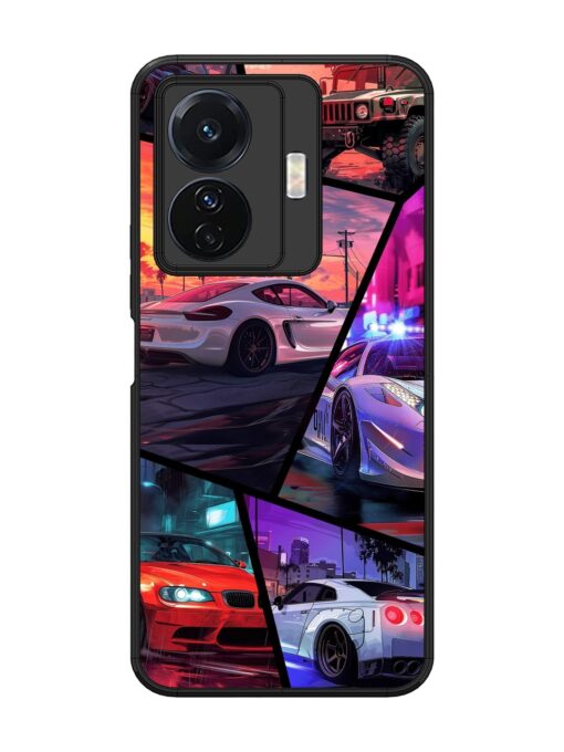 Ride In Pixels Glossy Metal Phone Cover for Vivo T1 Pro (5G)