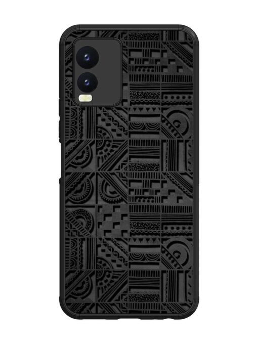 Seamless Pattern Glossy Metal Phone Cover for Vivo T1X Zapvi