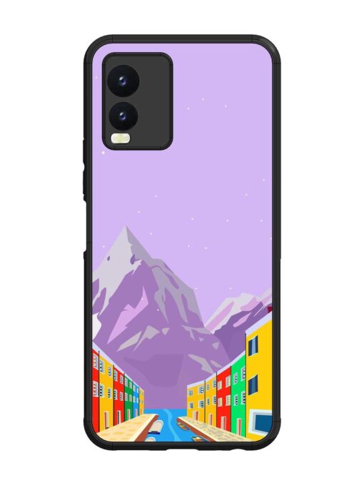 Venice City Illustration Glossy Metal Phone Cover for Vivo T1X Zapvi