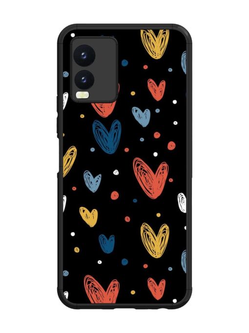 Happy Valentines Day Glossy Metal TPU Phone Cover for Vivo T1X Zapvi