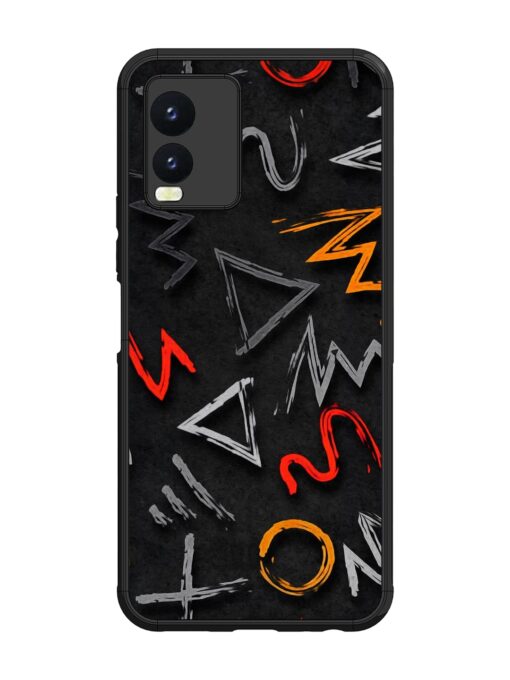 Grungy Graffiti Glossy Metal Phone Cover for Vivo T1X Zapvi