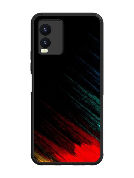 Color Pattern Glossy Metal Phone Cover for Vivo T1X