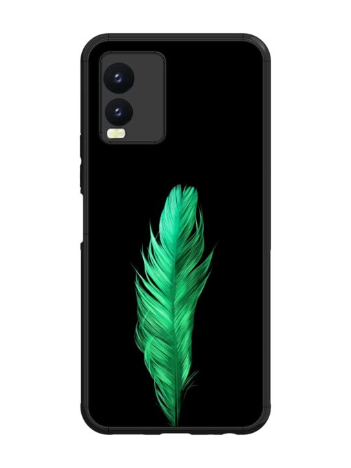 Feather Texture Glossy Metal Phone Cover for Vivo T1X