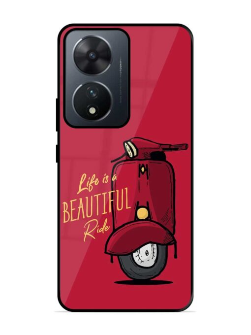 Life Is Beautiful Rides Glossy Metal Phone Cover for Vivo T2 (5G)