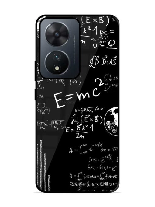 E=Mc2 Mass?Energy Equivalence Glossy Metal Phone Cover for Vivo T2 (5G)