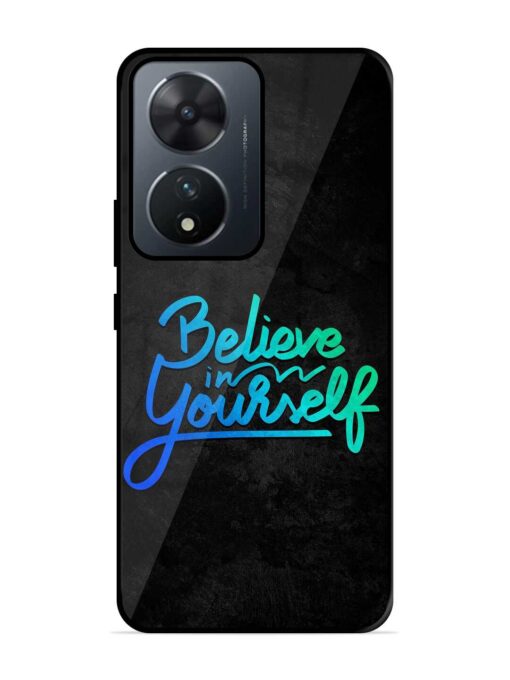 Believe In Yourself Glossy Metal Phone Cover for Vivo T2 (5G)