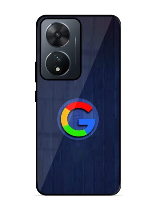 Google Logo Printed Glossy Metal TPU Phone Cover for Vivo T2 (5G)