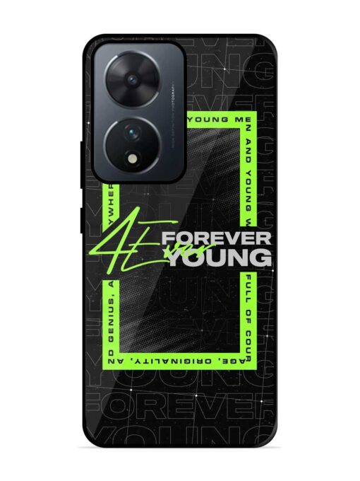 Forever Young Glossy Metal Phone Cover for Vivo T2 (5G)