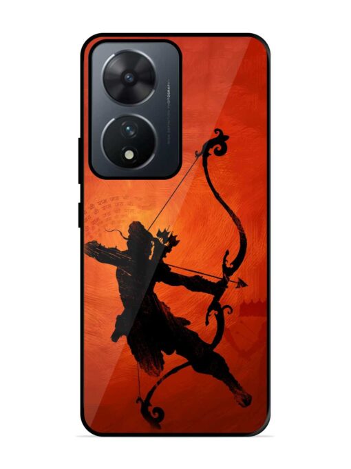 Illustration Lord Rama Glossy Metal Phone Cover for Vivo T2 (5G)