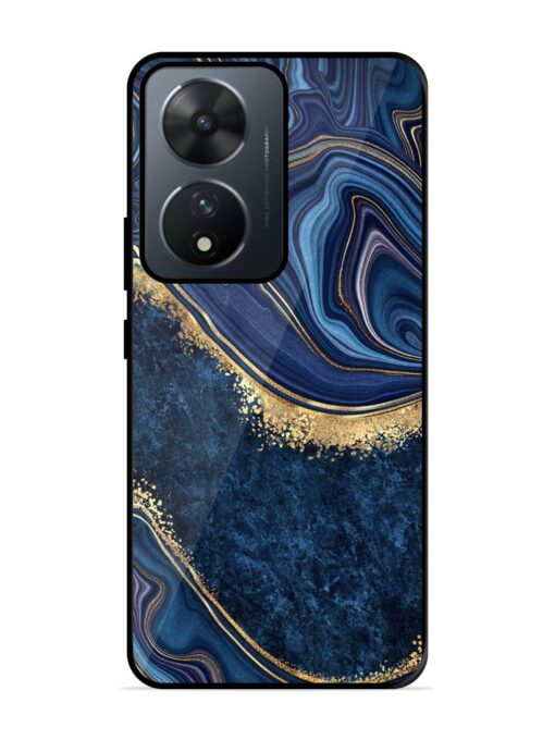 Abstract Background Blue Glossy Metal TPU Phone Cover for Vivo T2 (5G) Zapvi