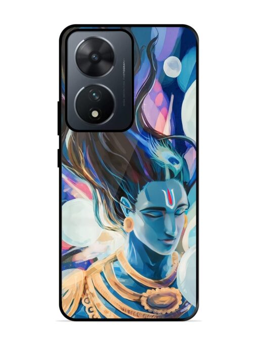 Bhagwan Sri Krishna Glossy Metal Phone Cover for Vivo T2 (5G)