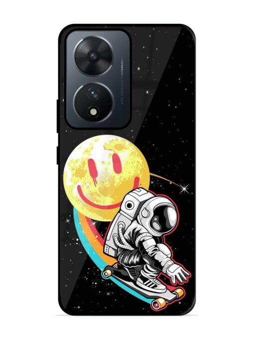 Astronaut Art Glossy Metal Phone Cover for Vivo T2 (5G)