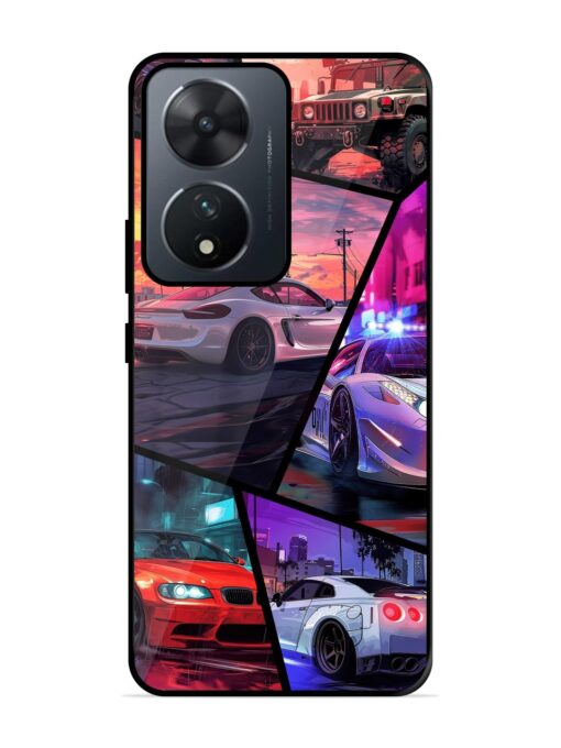 Ride In Pixels Glossy Metal Phone Cover for Vivo T2 (5G) Zapvi