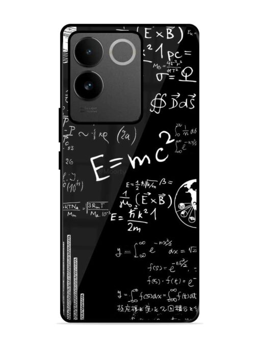 E=Mc2 Mass?Energy Equivalence Glossy Metal Phone Cover for Vivo T2 Pro (5G) Zapvi