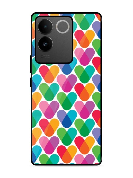 Overlapping Colors Colorful Glossy Metal TPU Phone Cover for Vivo T2 Pro (5G) Zapvi