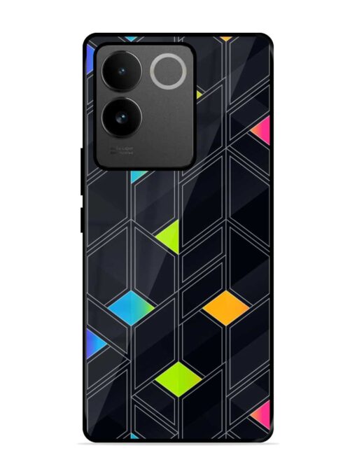 Abstract Mosaic Seamless Glossy Metal Phone Cover for Vivo T2 Pro (5G) Zapvi