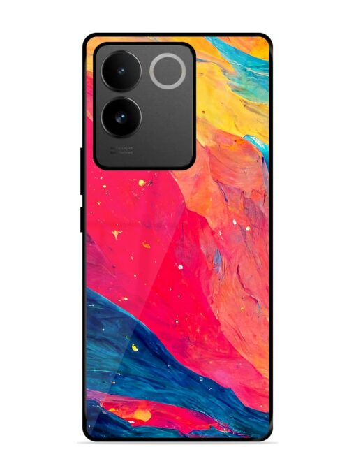 Starry Night Glossy Metal Phone Cover for Vivo T2 Pro (5G) Zapvi