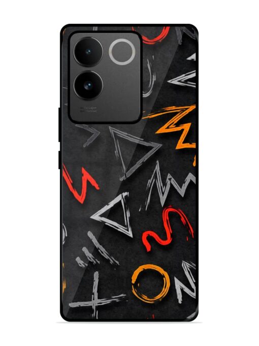 Grungy Graffiti Glossy Metal Phone Cover for Vivo T2 Pro (5G) Zapvi