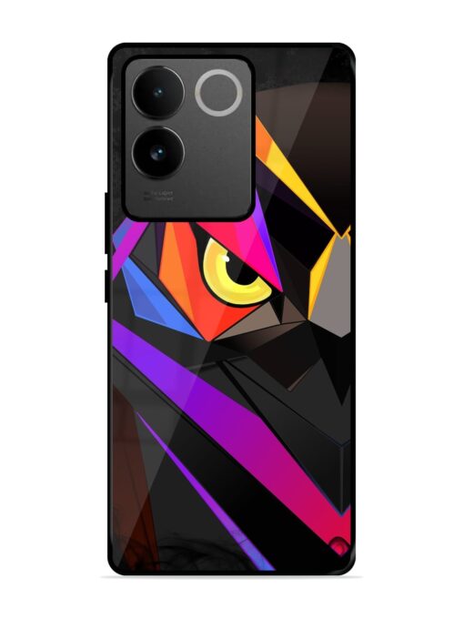 Wpap Owl Glossy Metal Phone Cover for Vivo T2 Pro (5G) Zapvi