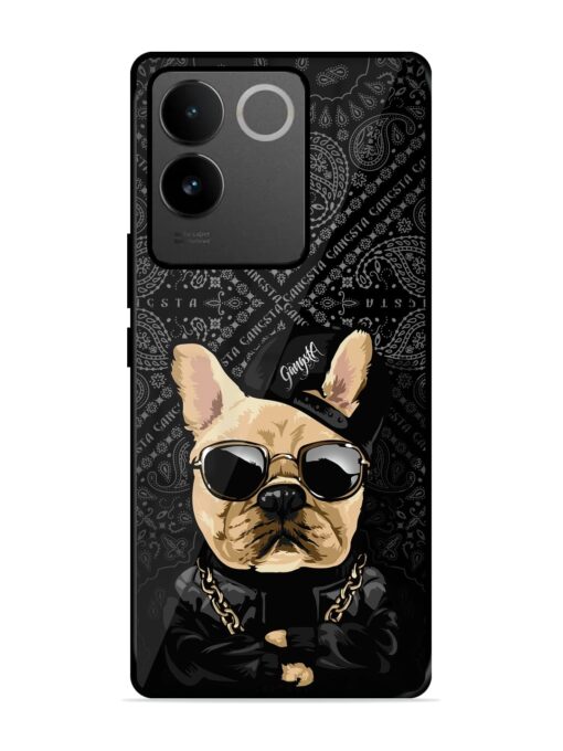 Gangsta Cool Sunmetales Dog Glossy Metal Phone Cover for Vivo T2 Pro (5G) Zapvi