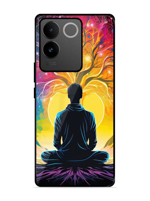 Mind Colourful Glossy Metal Phone Cover for Vivo T2 Pro (5G) Zapvi