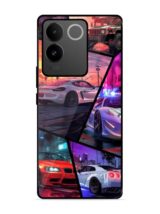 Ride In Pixels Glossy Metal Phone Cover for Vivo T2 Pro (5G) Zapvi